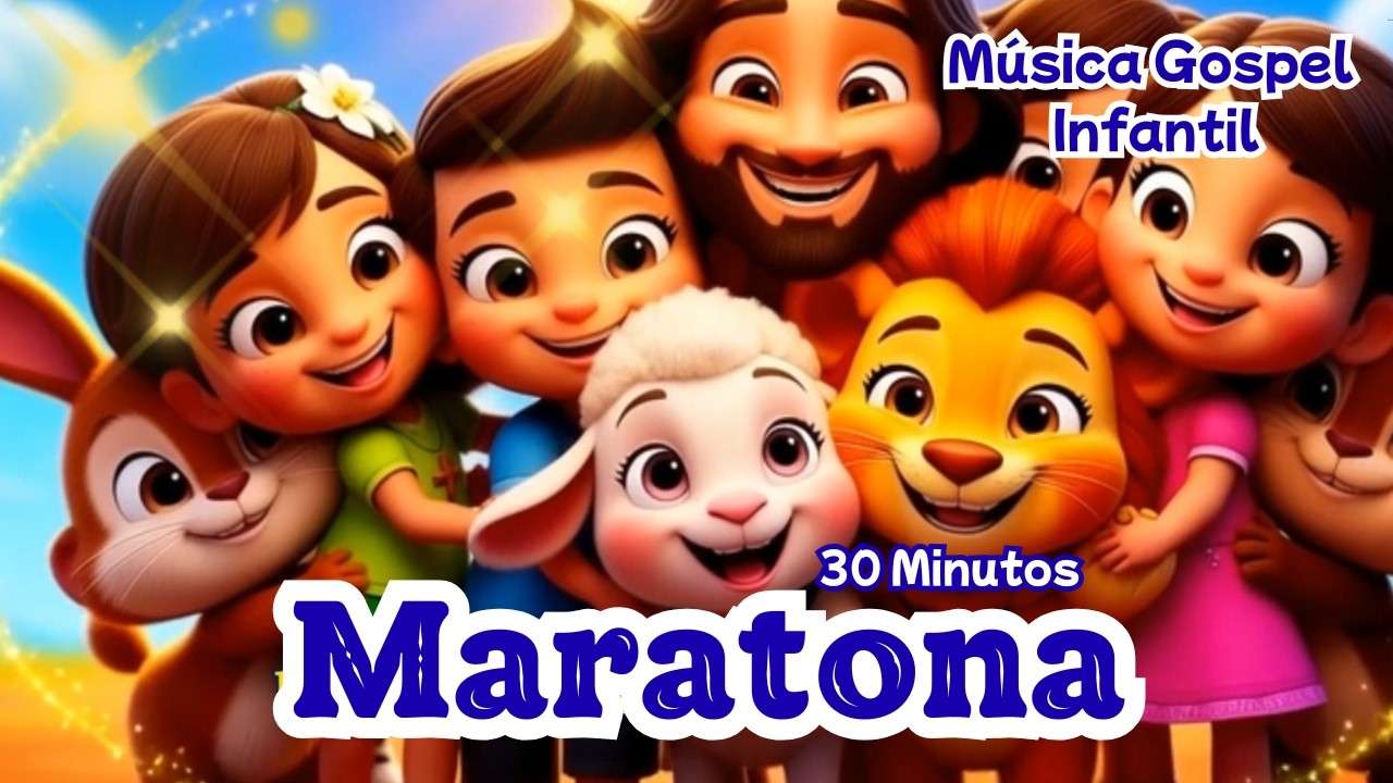 Maratona de Música Gospel Infantil | 30 Minutos Pra Cantar e Dançar com Jesus |