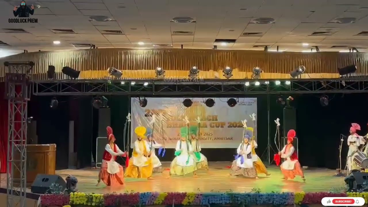 GHG KHALSA COLLEGE GURUSAR SUDHAR TEAM IN 2nd Folk Nach Bhangra Cup 2025 GNDU AMRITSAR #bhangra