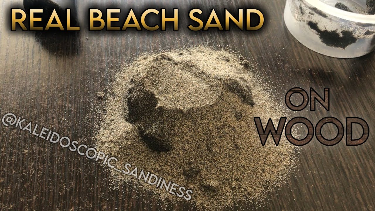 REAL BEACH SAND ON WOOD