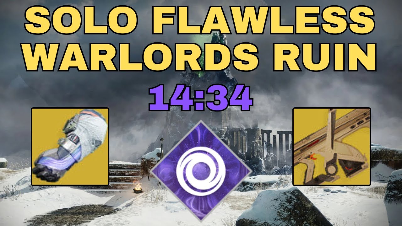 Solo Flawless Warlord's Ruin in 14 Minutes on Warlock