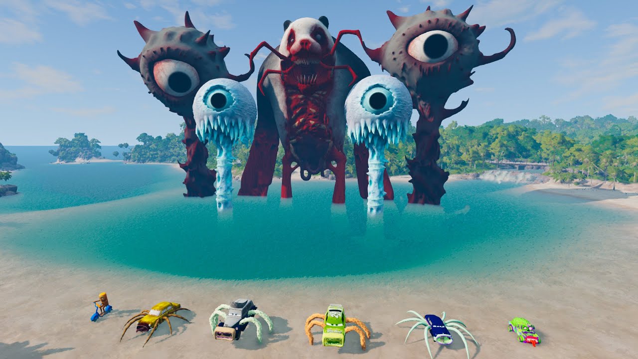 ALL MONSTERS Big & Small Cars with SMILE SONIC TAPES & BUS EATER & CAR EATER – BeamNG Drive
