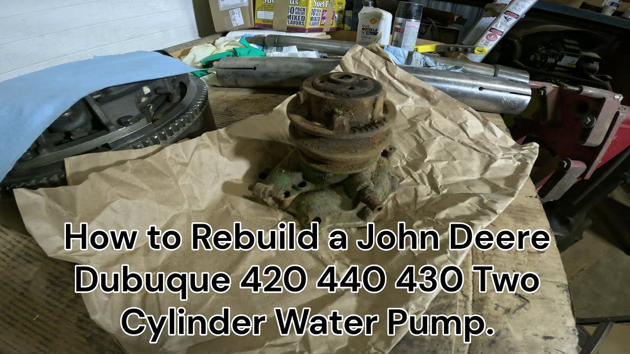 John Deere 420 430 440 Two Cylinder Engine Water Pump Rebuild