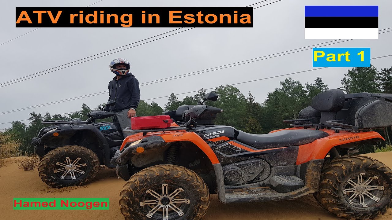 ATV riding IN an AMAZING location (Estonia)-Part 1