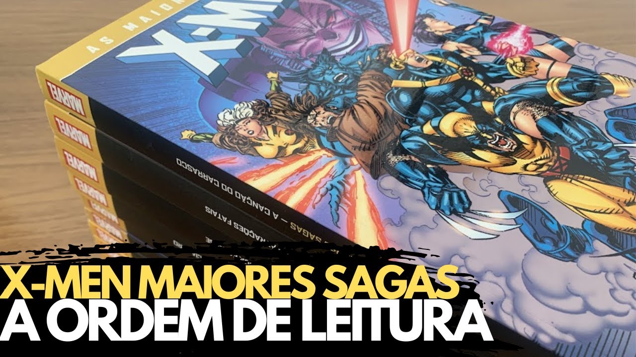 PAPO DE GIBI - X MEN MAIORES SAGAS A  ORDEM DE LEITURA DE TODOS OS VOLUMES!