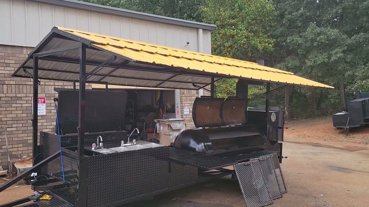 Pitmasters Mobile BBQ Restaurant on wheels catering business bbq smoker trailers for sale rentals
