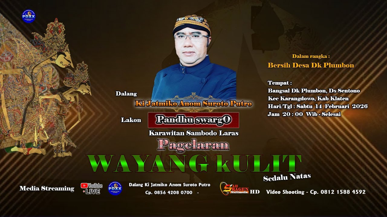 [ LIVE ] WAYANG KULIT || BERSIH DESA || DALA KI JATMIKO ANOM SUROTO PUTRO || LAKON PANDU SWARGO