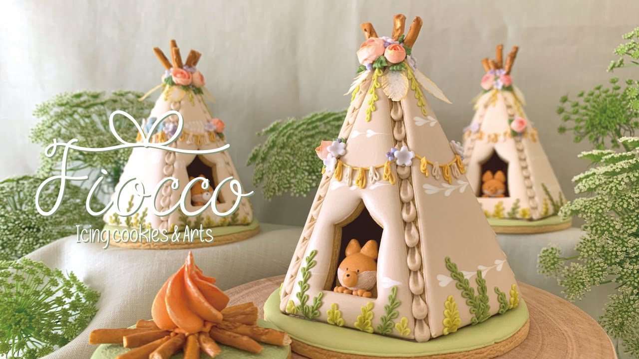 お菓子の家『キツネさんのティピテント』How to make a Tipi For Little Fox