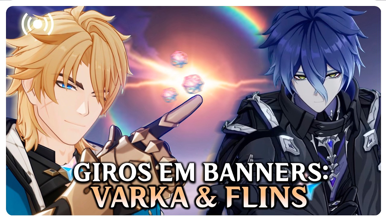 🔴 AGUARDANDO GENSHIN VOLTAR! GIROS EM BANNER: VARKA & FLINS! | Luna V | 6.4 - Genshin Impact