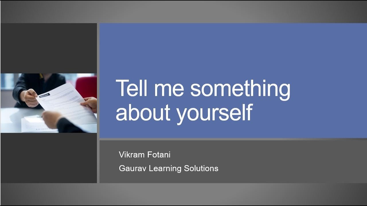 SAP Interview Preparation | Tell me something about yourself | Best answer