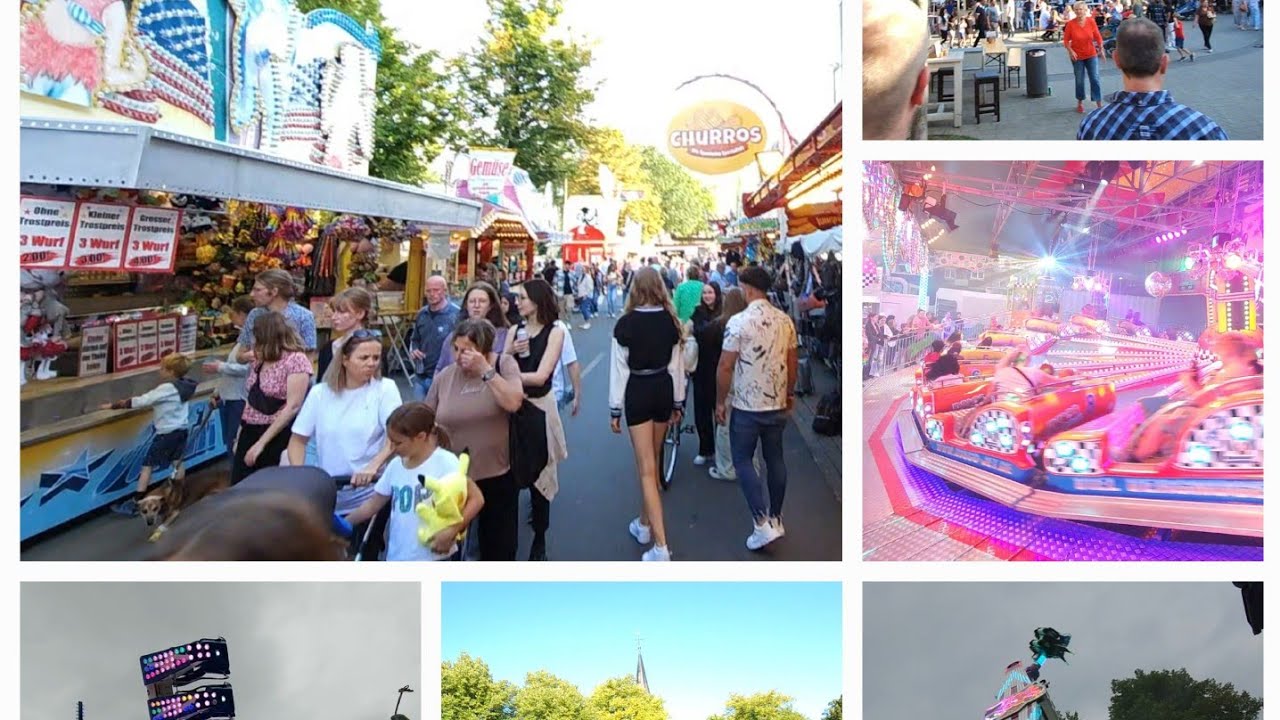 Rundgang Großkirmes Greven 2023 ungefiltert Video