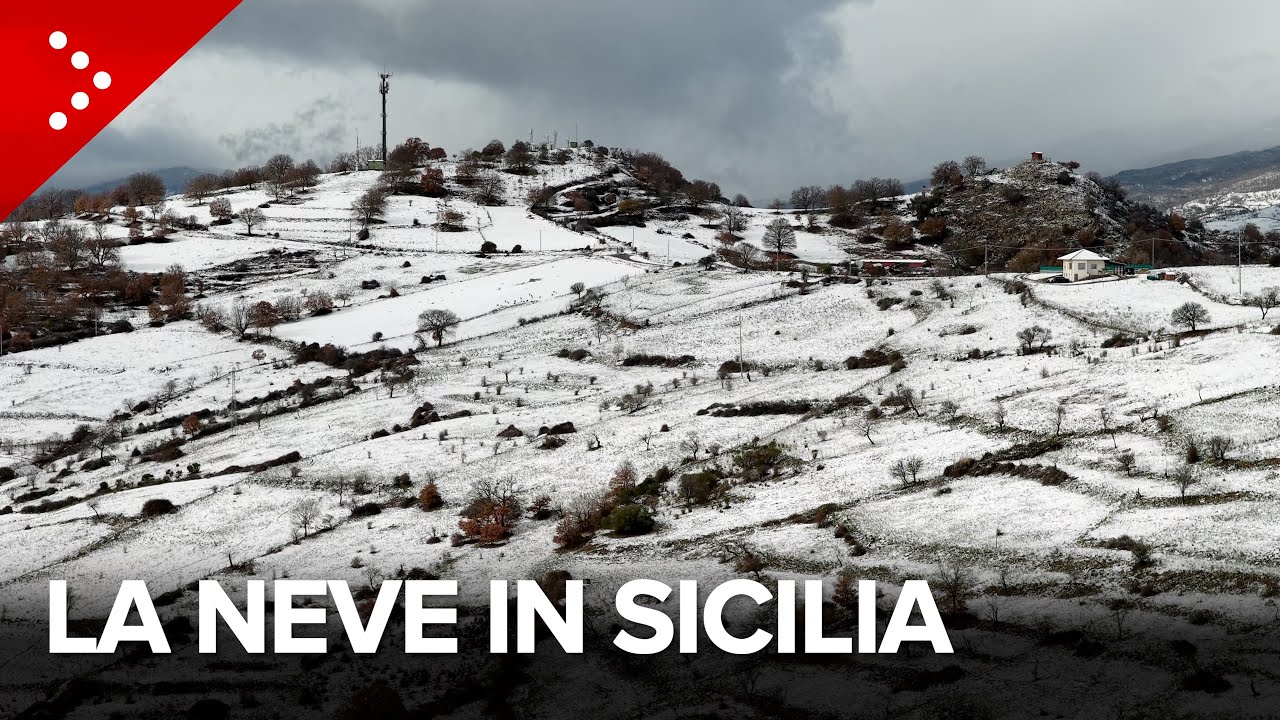 Neve in Sicilia a quote inferiori a 1000 metri: strade ghiacciate e automobilisti in difficoltà
