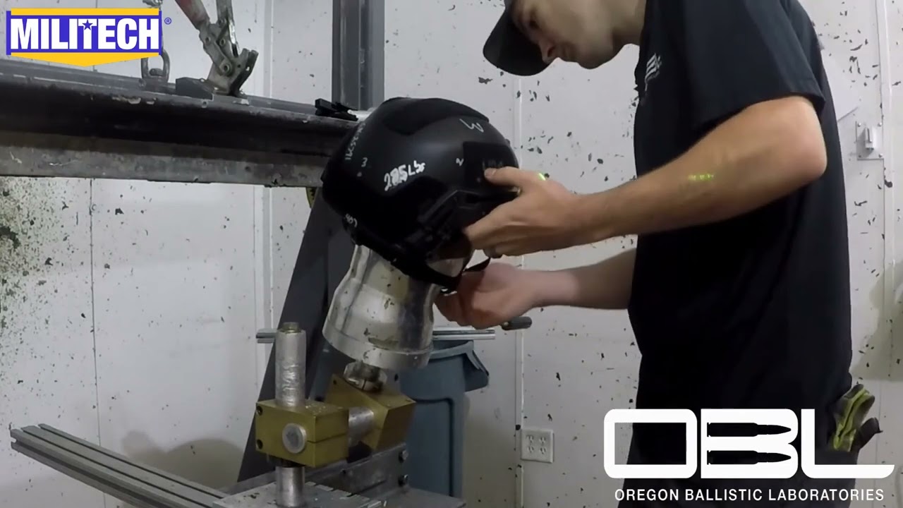 Militech UHMWPE Ballistic Helmet Test By OBL Lab USA Part 3