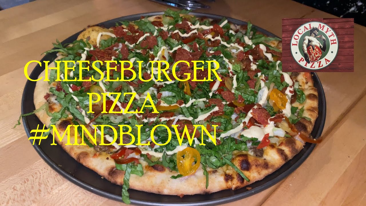 CHEESEBURGER PIZZA /  HELPED MAKE A CHEESEBURGER PIZZA AT THE FAMOUS LOCAL MYTH PIZZA #cheeseburger