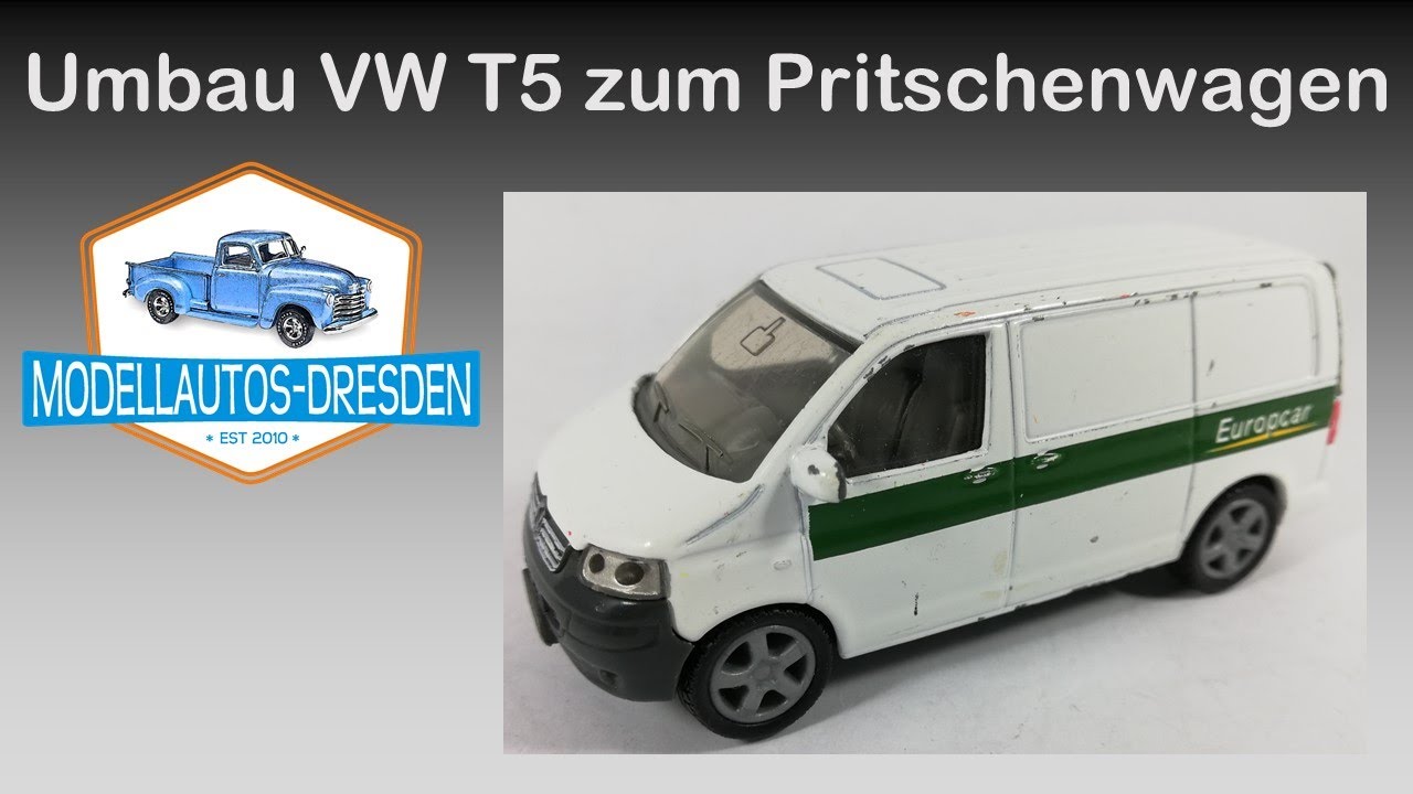 #75 VW T5 Transporter Custom Umbau zum [Pritschenwagen] von Siku Kommentar auf deutsch
