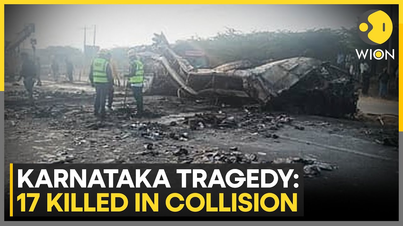 Karnataka Tragedy: 17 Dead in Bus-Truck Collision | WION