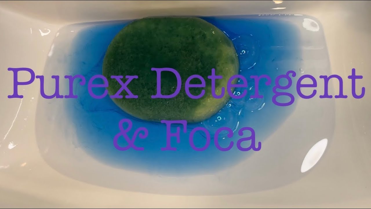ASMR Soapy Sponge Squeezing: Purex Detergent & Foca