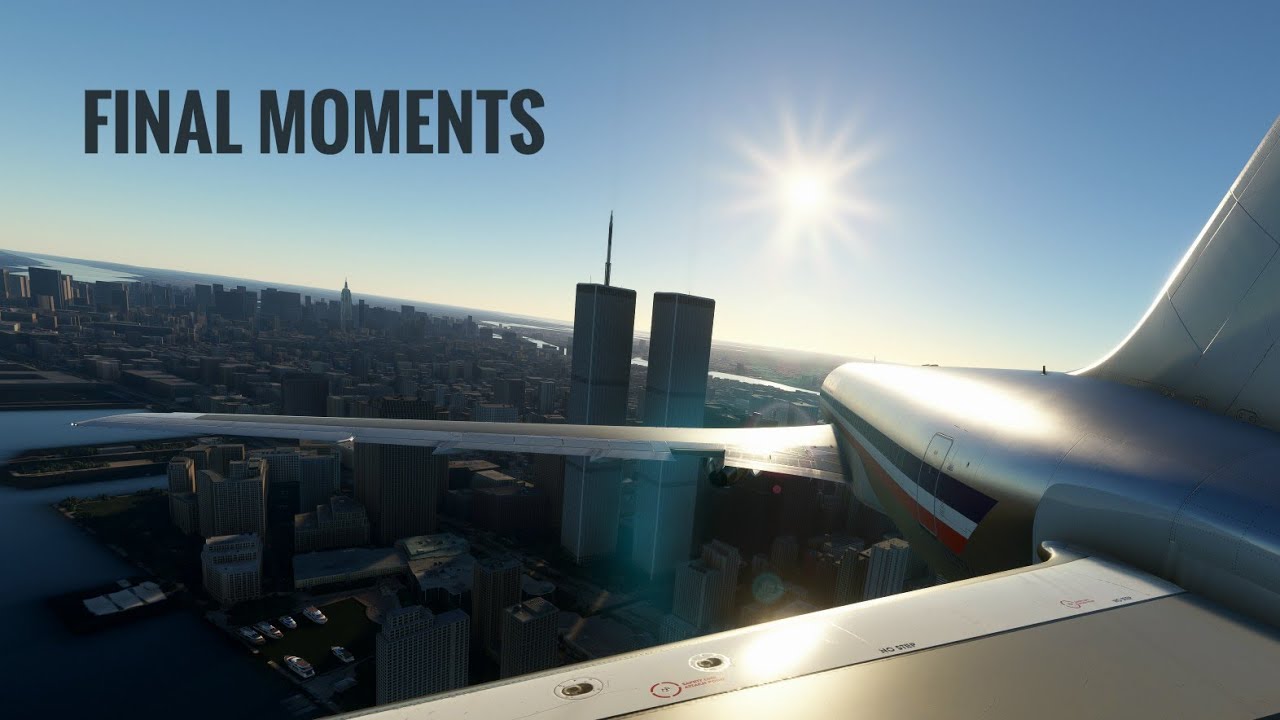 Реконструкция финальных моментов 9-11 Tail Wing Cam | Первый полёт | Microsoft Flight Simulator | 4K