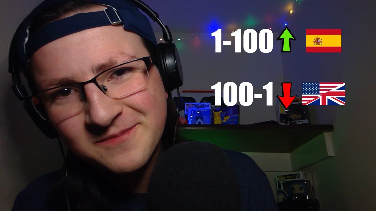 ASMR Counting to 100 and Back in Spanish and English