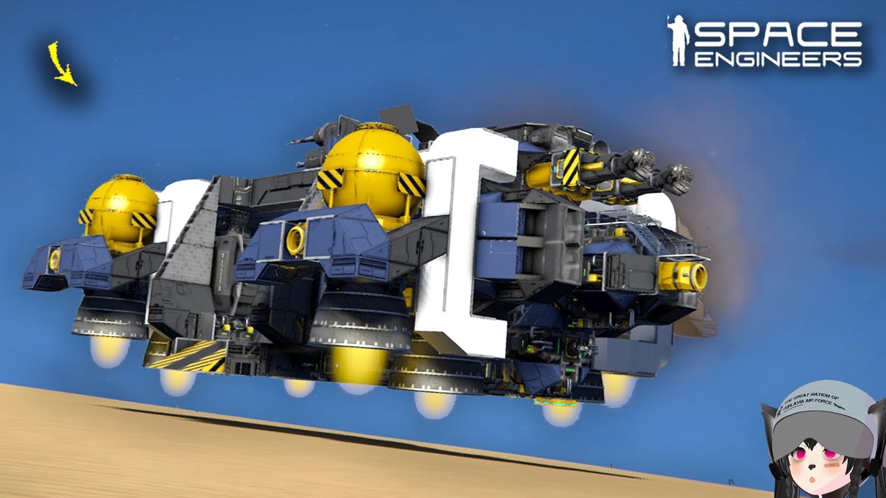 This Survival Mobile Base Ship has Insane Lifting Power, Space Engineers