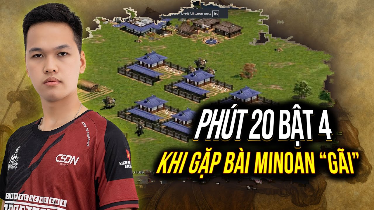 AOE Highlights | Minoan sấp mặt vì không ngờ Chim Sẻ bật 4 sớm đến vậy! | AOE Highlights