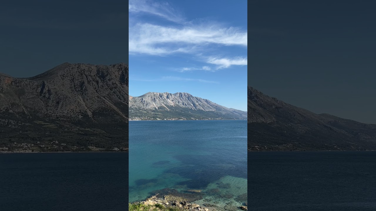 From Pogonia. Amazing mountain and sea views
