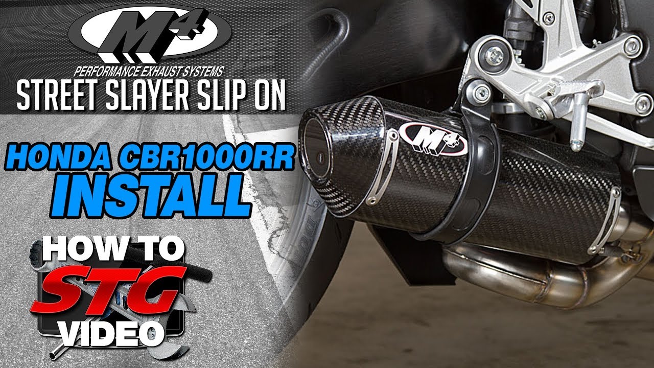How to Install M4 Full Exhaust on Honda CBR1000RR by Sportbiketrackgear.com