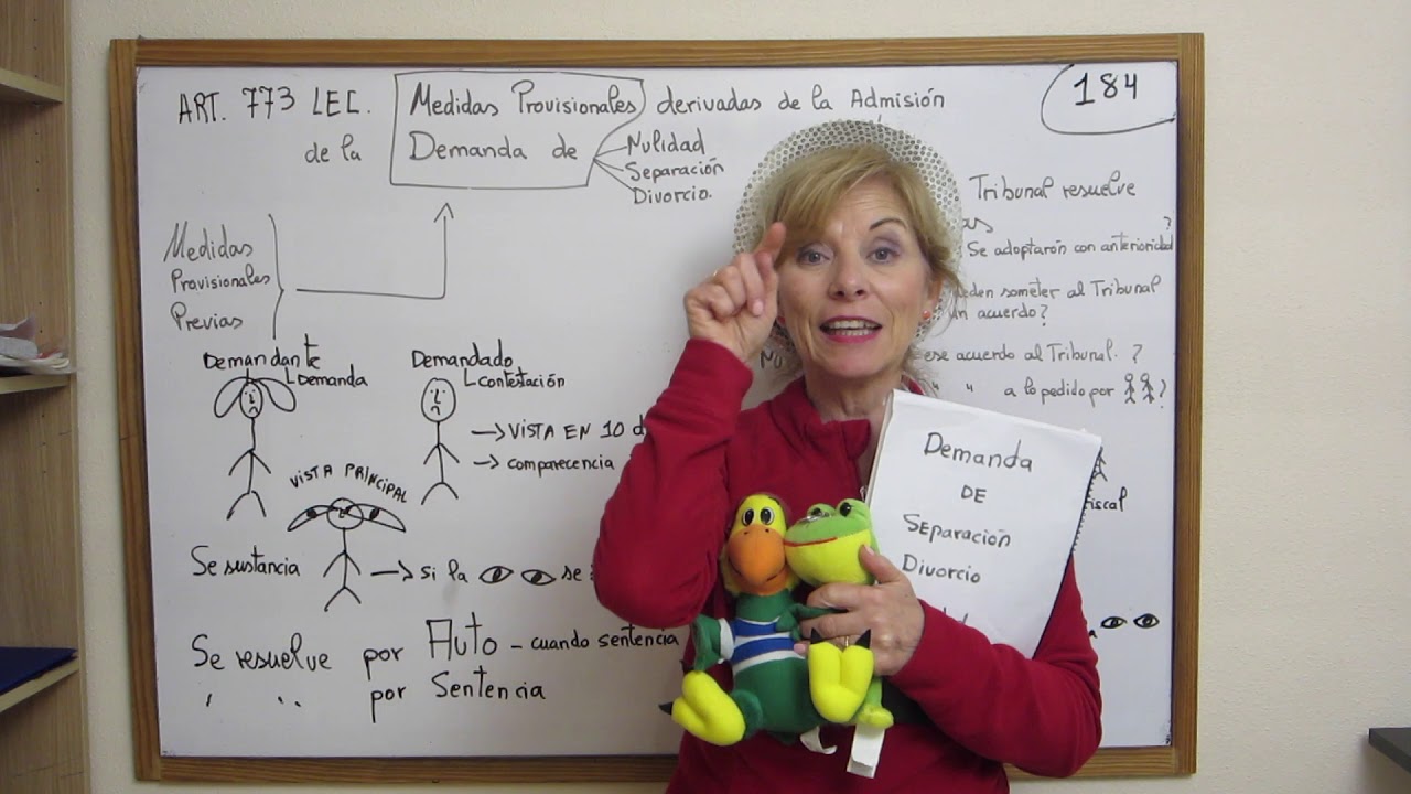 184.-MEDIDAS PROVISIONALES DERIVADAS DE LA ADMISIÓN DE LA DEMANDA