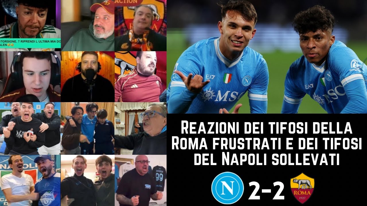Reazioni dei tifosi Roma frustrati e Napoli sollevati dopo NAPOLI 2-2 ROMA | Serie A G25