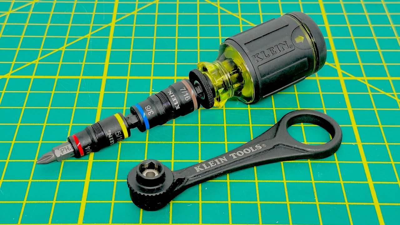 Klein Tools 85515HD Mini Ratchet and Multi-Bit Driver Set
