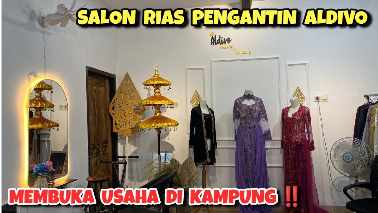 Gaji youtube untuk membuka usaha Salon Rias Pengantin modal 50 juta