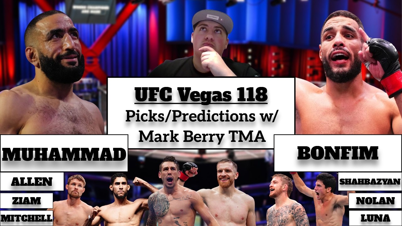 UFC Vegas 118: Мухаммед против Бонфима. Полный анализ и прогнозы боев от Марка Берри (TMA).
