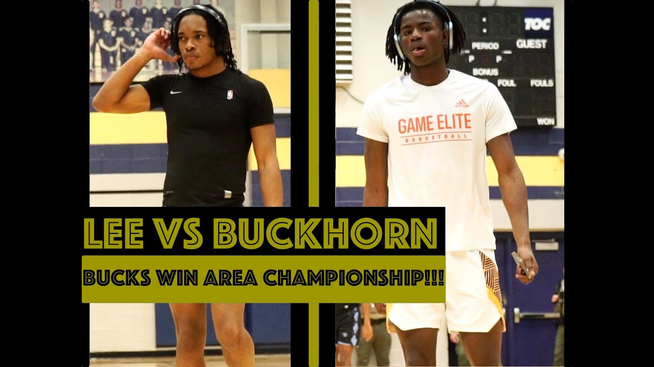 Caleb Holt & Buckhorn DEFEAT Lee in Area Championship!!!