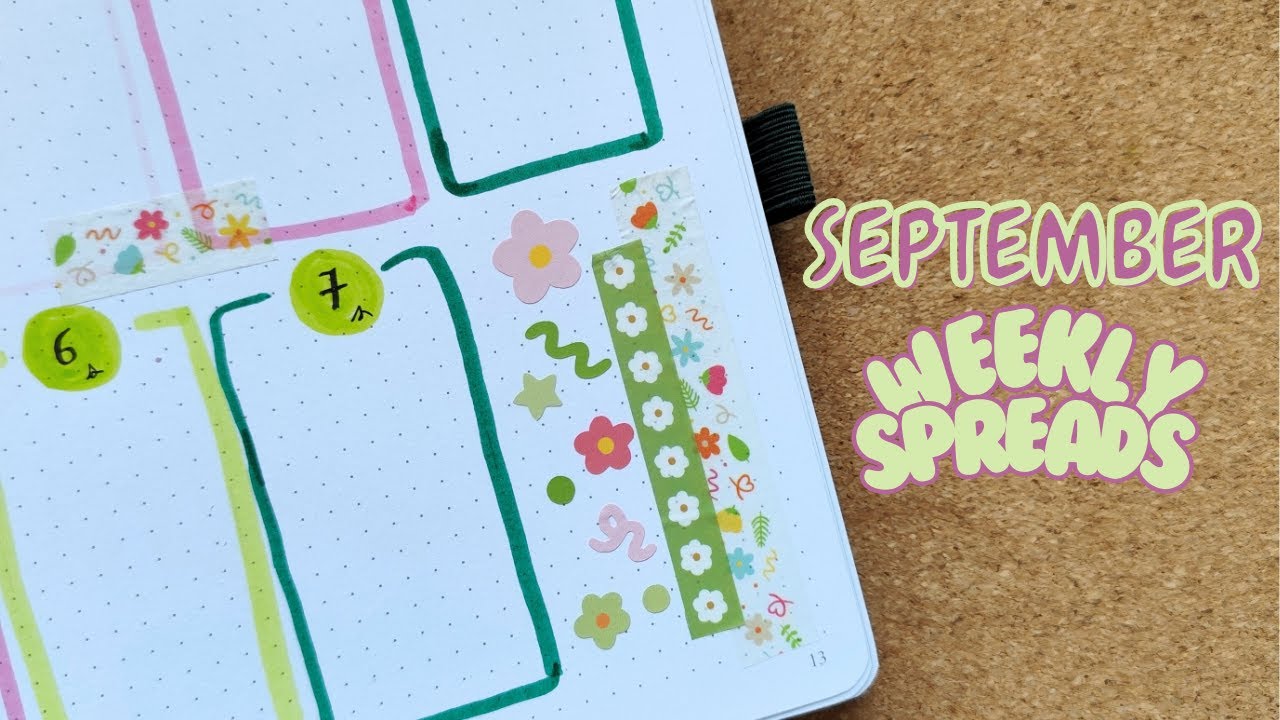 September 2025 Weekly Spread | How to use a Bullet Journal