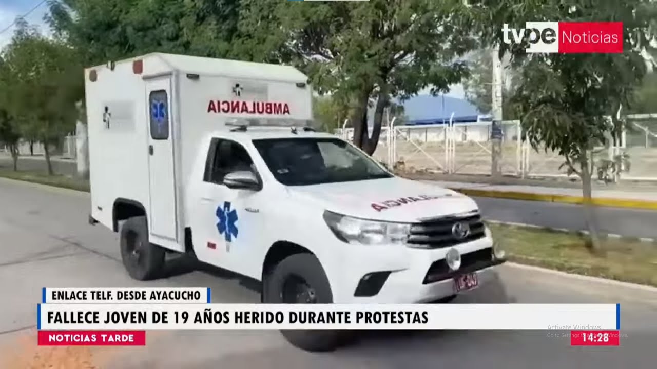 Fallece joven de 19 años herido durante manifestaciones en Ayacucho