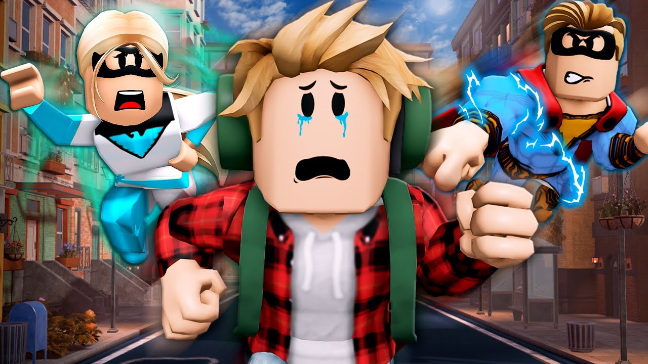 He RAN AWAY From His SUPERHERO Family! (A Roblox Movie)