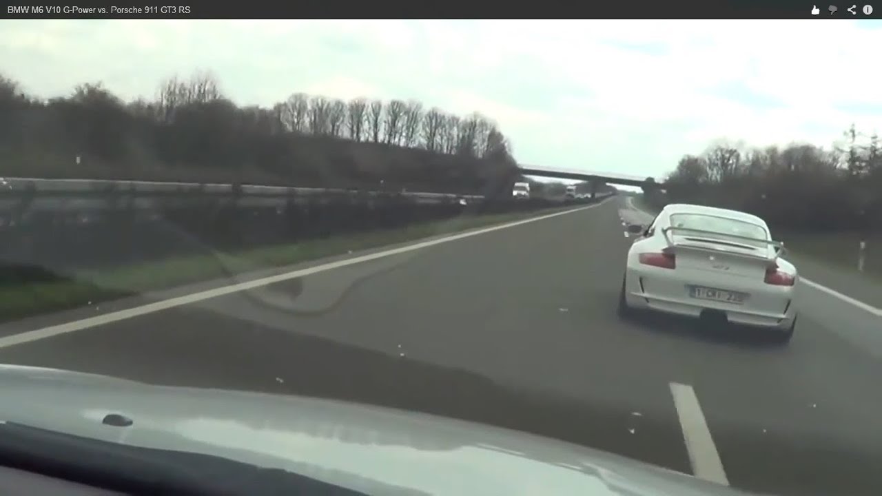 BMW M6 V10 G-Power vs. Porsche 911 GT3