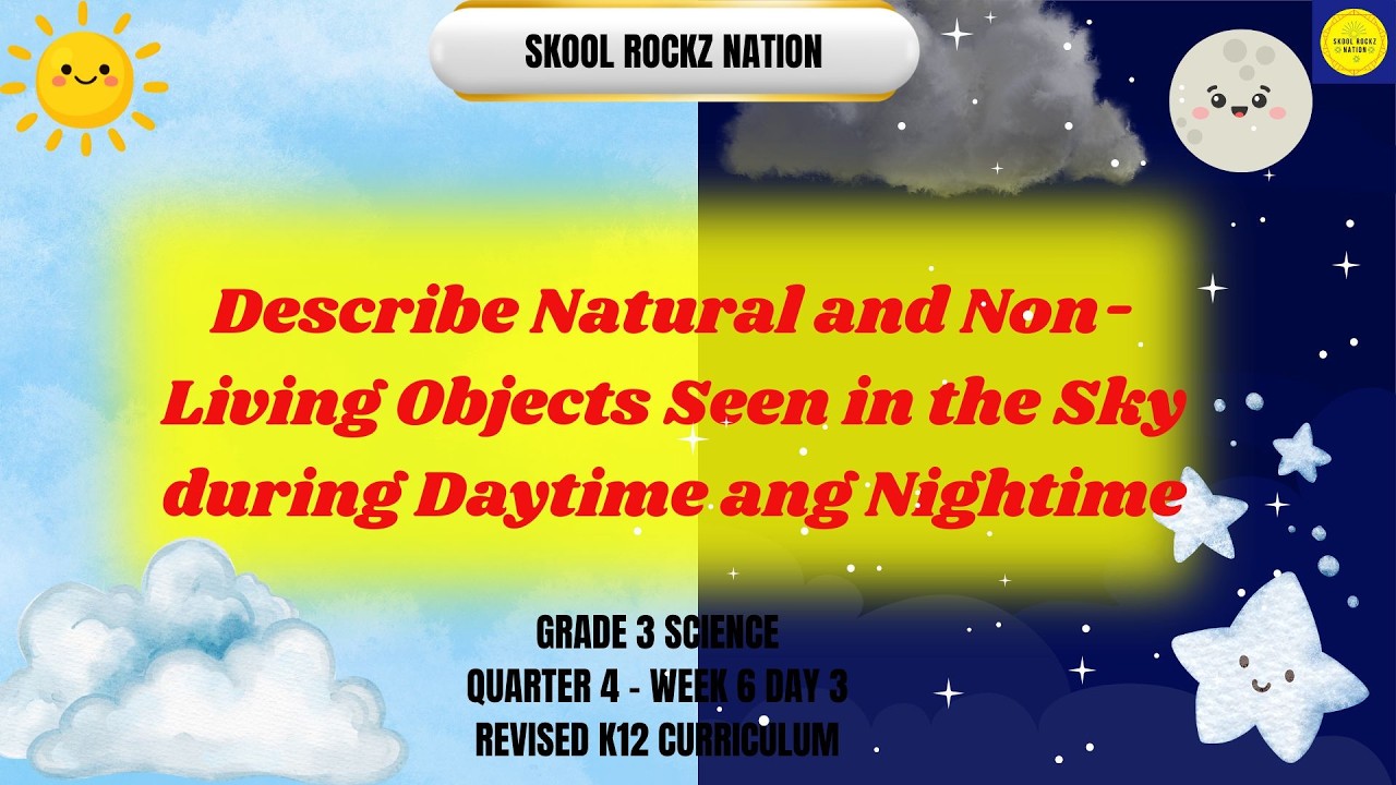 Natural Objects in the Sky During Day Time and Nighttime #grade3 #science #quarter4