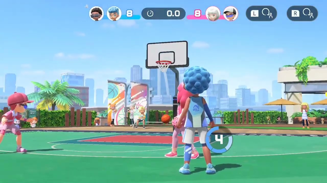 Nintendo Switch Sports Basketball Game Winners/Buzzer Beaters. Gameplay