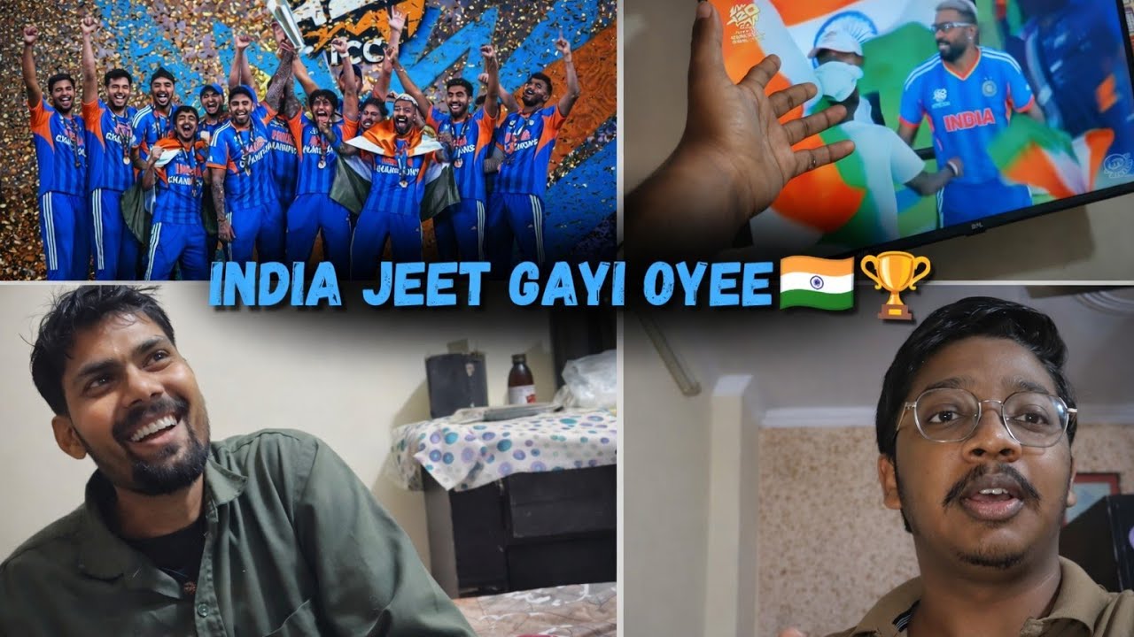 First 100 Subscribers Complete 🎉 | India Jeet Gayi Oyeee 🇮🇳🏆 | Match Reaction Vlog
