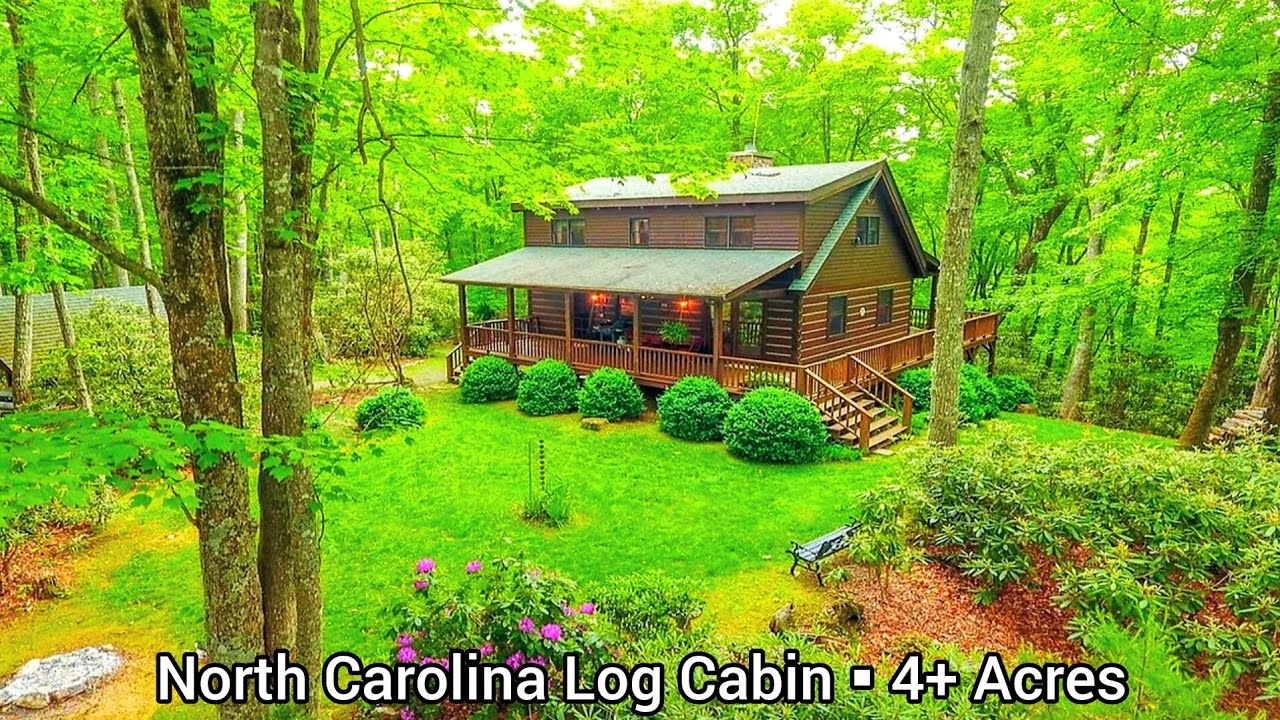 North Carolina Log Cabins For Sale | 4+ Acres | North Carolina Real Estate | Year-Round Cabins