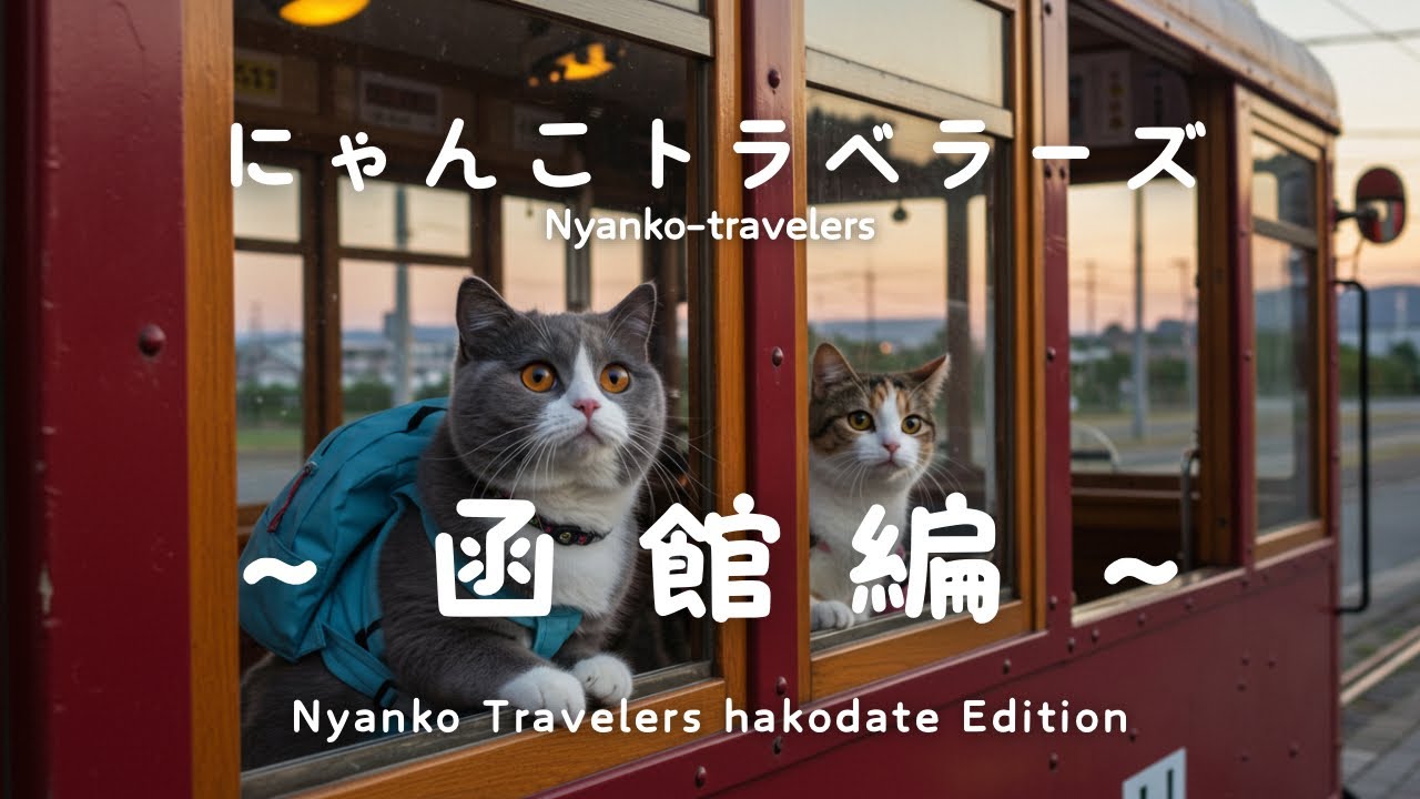 猫たちが函館へ！五稜郭と夜景、ご当地グルメを満喫旅/Cats Exploring Hakodate: Goryokaku, Night Views & Local Eats