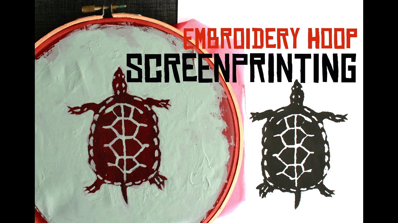 DIY Screenprinting with an Embroidery Hoop