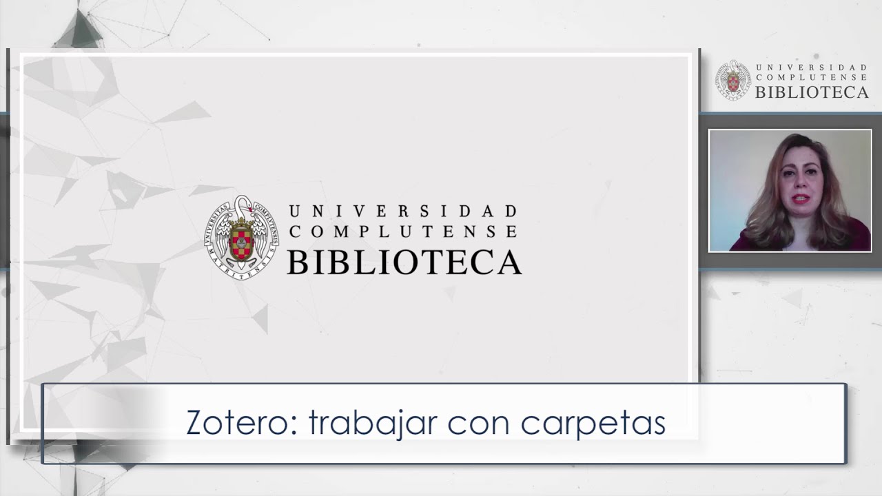 Zotero: trabajar con carpetas