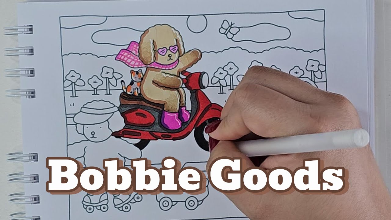 🎨 Colorindo Bobbie Goods | Marcadores Touch da Shopee | Color with me 🌈