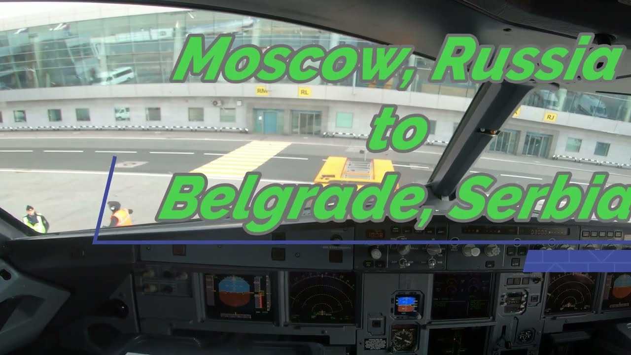 Due thunderstorm and CB, we use unusual departure on flight from Moscow to Belgrade