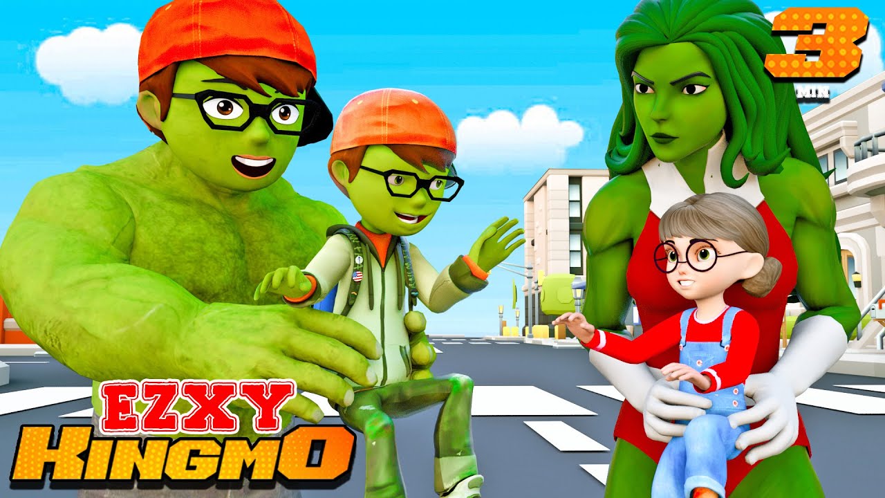 Zombie Family NickHulk & Shehulk Love Story- Scary Teacher 3D Brother Nick Have Baby Sister