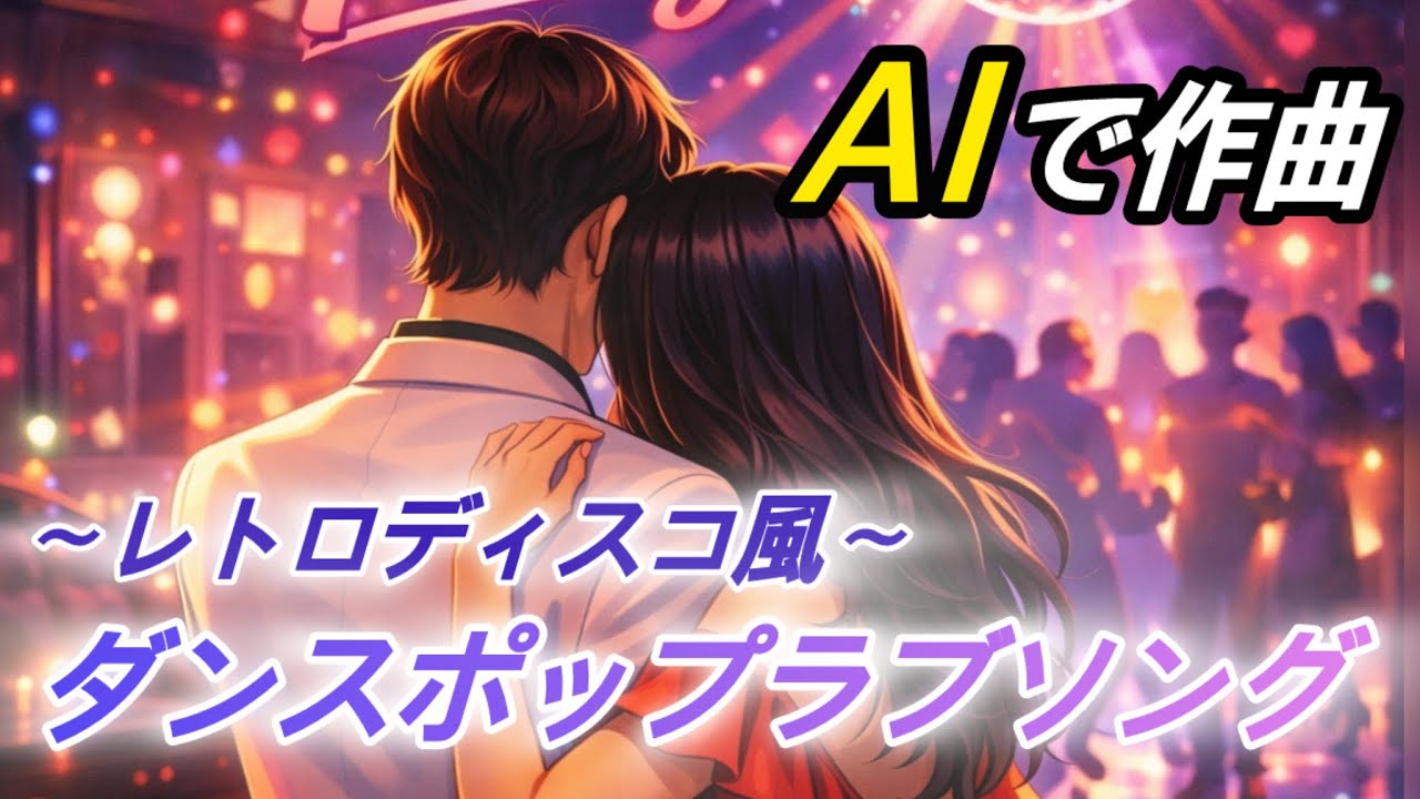 【AIで名曲作り】Tonight／ディスコレトロラブソング【歌詞付きフル】
