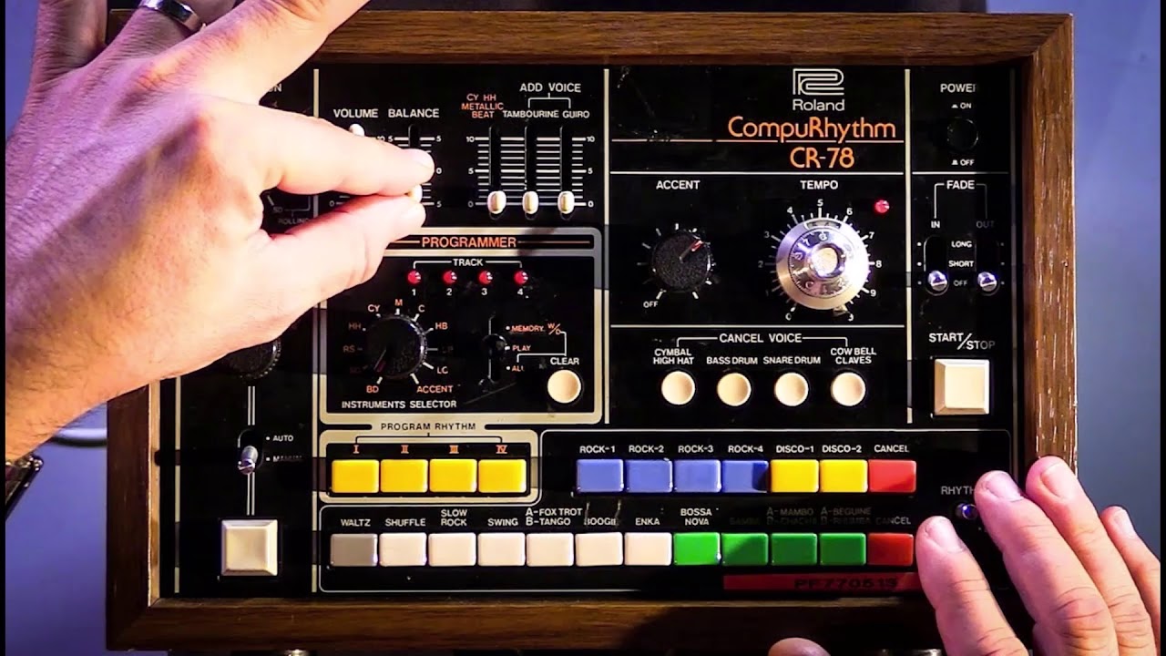 Roland TR-8S with Roland CR78 Samples
