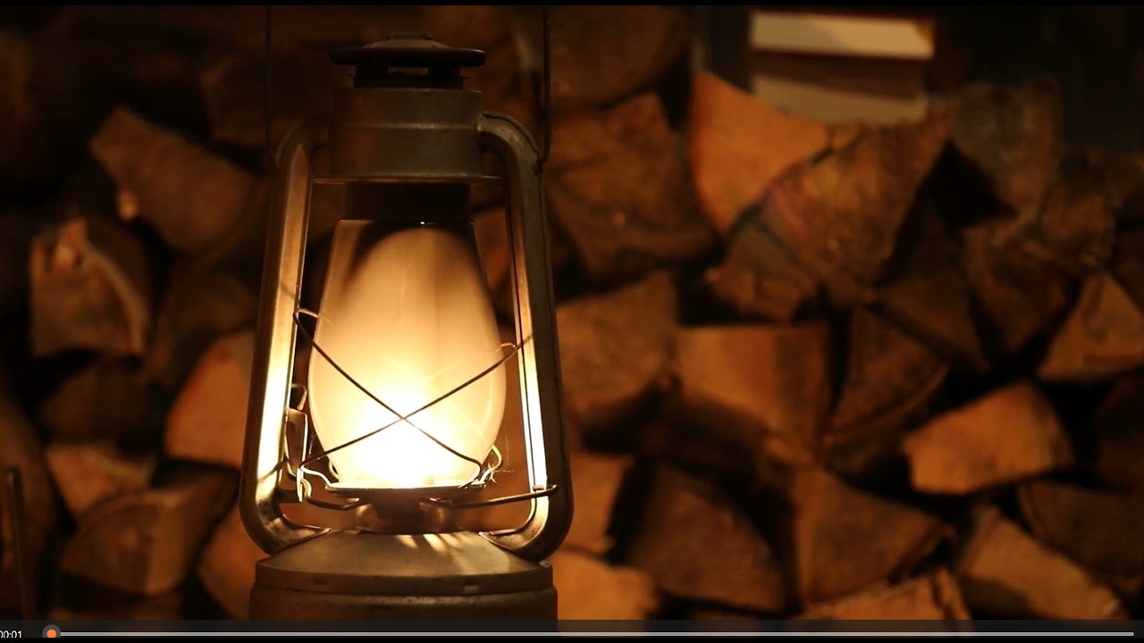 Cozy Lantern Light Ambience | Relaxing Fireplace & Warm Night Atmosphere