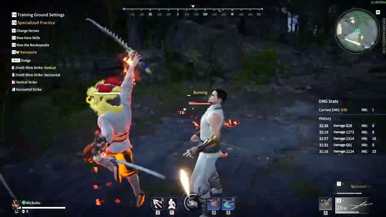 Practicing Tarka Ji infinite katana combo #narakabladepoint